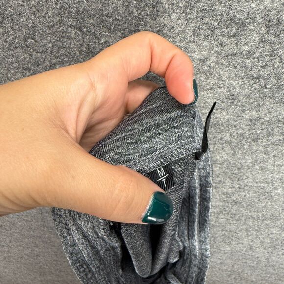 Unbranded Activewear Leggings Women M Tall Gray High Rise Capri Pull On Active - Picture 7 of 8